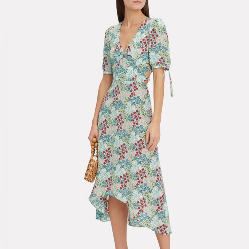Intermix Floral Silk Dress